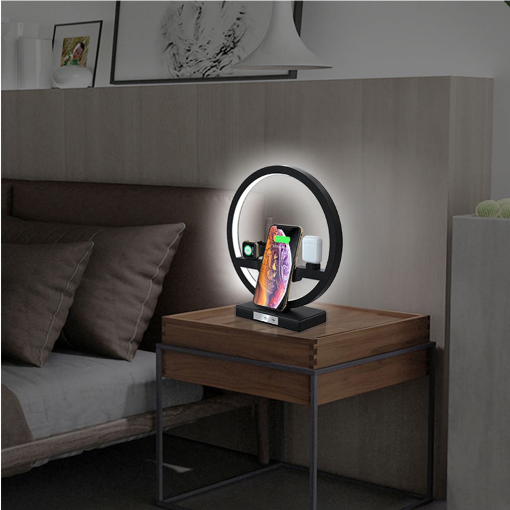 Exclusively in the loyalty program - wireless charging stand, table lamp