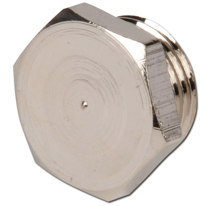 Sealing plug - nickel-plated brass - hexagon