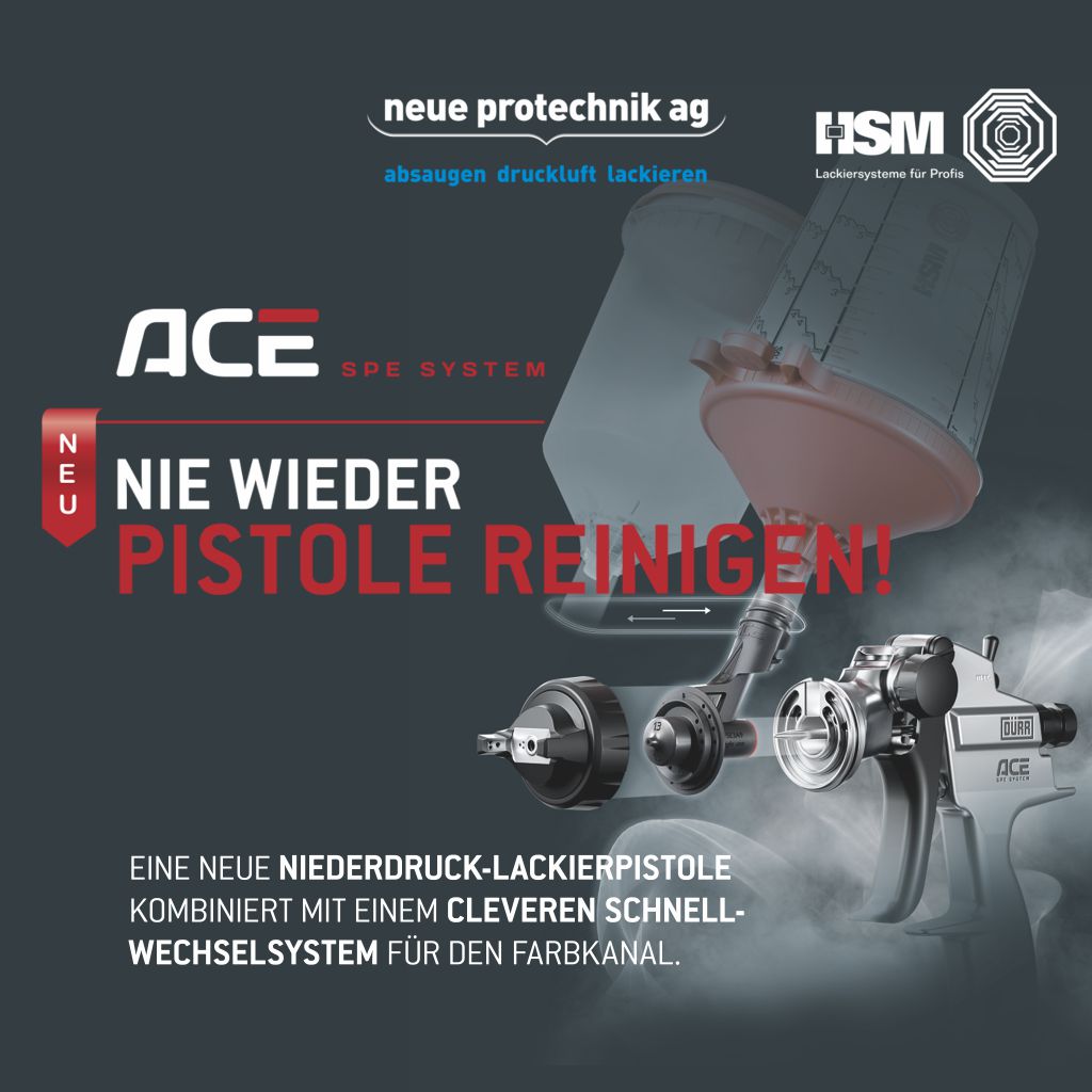 Nie wieder Pistole Reinigen! ECO GUN ACE Hochleistungsspritzpistole Starter-Set