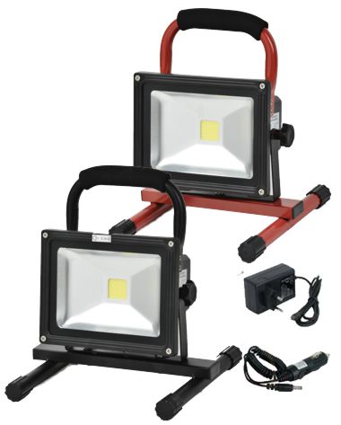 LED-Standstrahler mit AKKU 20 / 30 W