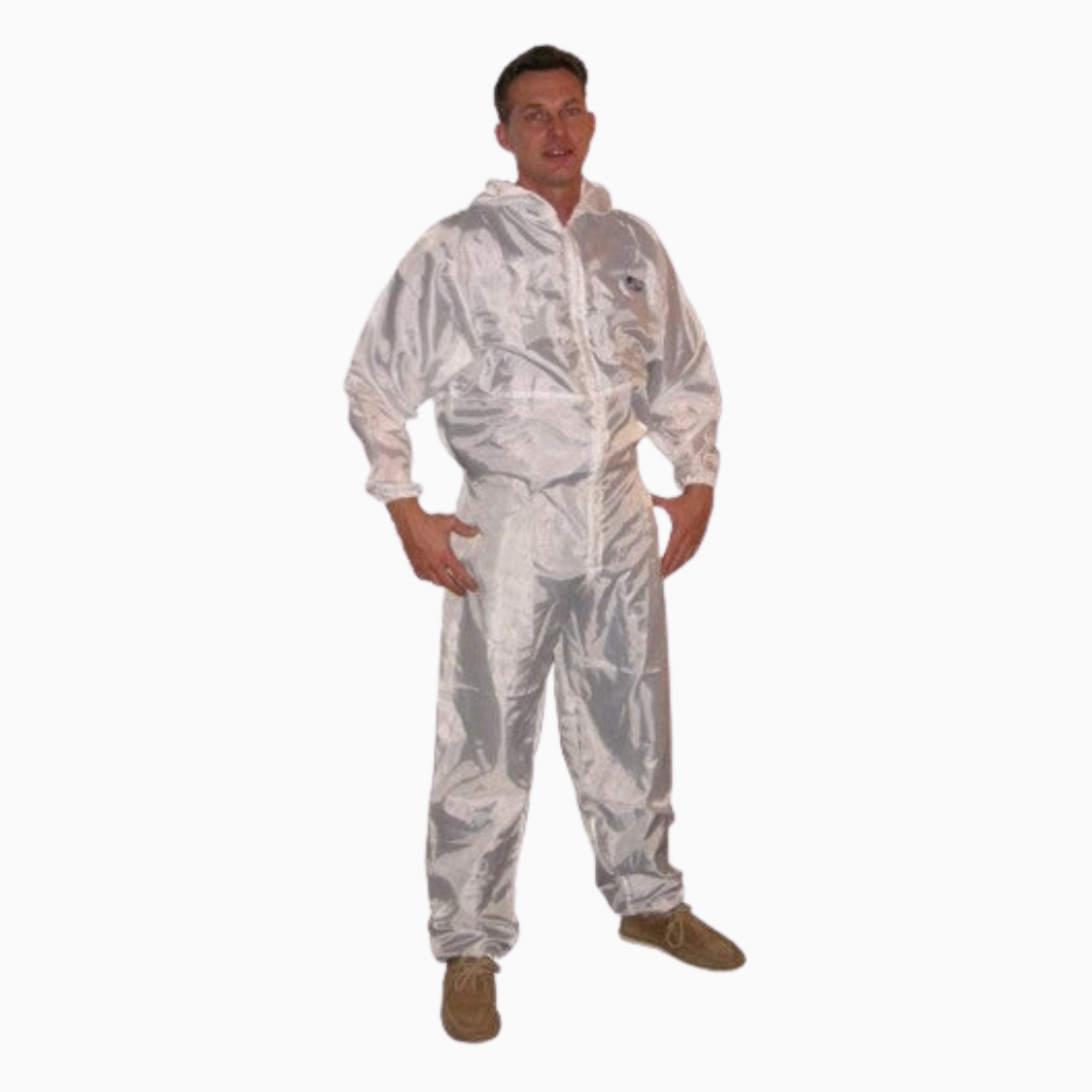 Exclusively in the loyalty program painter overall all the prose with hood white - reusable